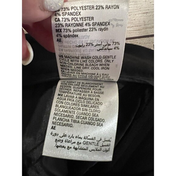 NWT Alfani Women's Black Tummy Control Straight Leg Pants Size 2 - Picture 8 of 8